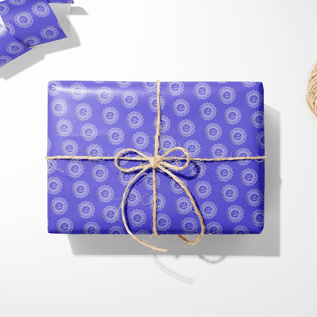 Eid Wrapping paper - Silver Purple (50x70cm)