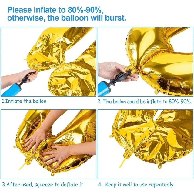 Ramadan Mubarak Foil Kit Gold 16"