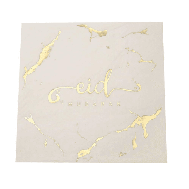 Eid Napkins - White Marble - Pack of 20