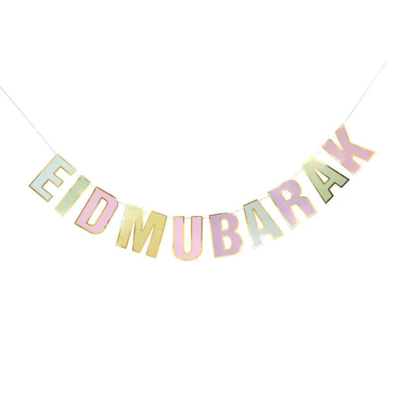 Eid Mubarak Multicolour Bunting | Multicolor Eid Bunting|Party Mubarak