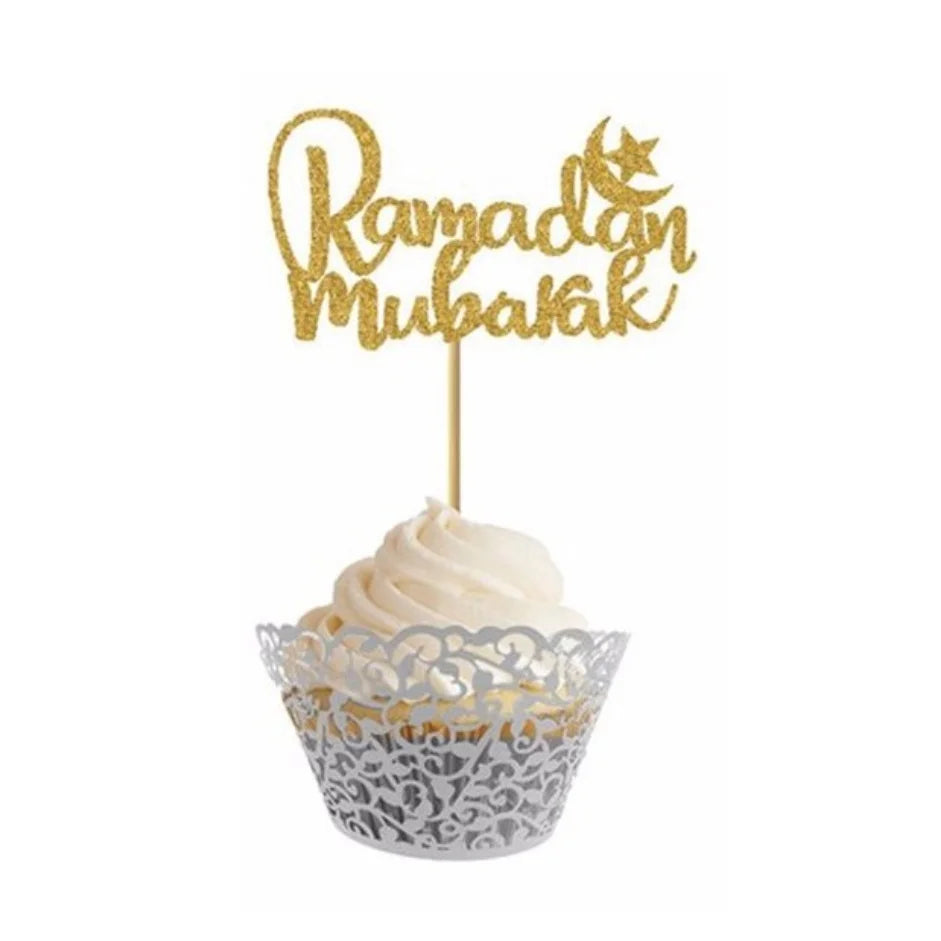 Ramadan Mubarak Gold Glitter | Cupcake Topper Glitter | Party Mubarak