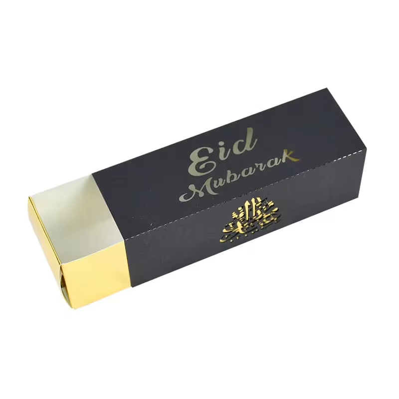 5 pcs Eid Gift Box - Large - Black & Gold