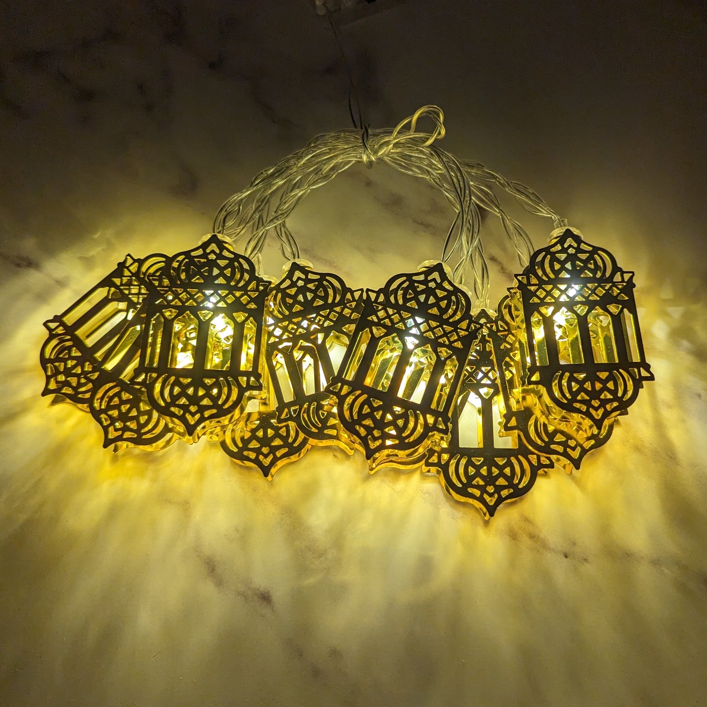 Metal Lantern LED Lights - Design 2