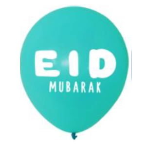 Green Eid Latex Balloons | Eid Latex Balloon Green | Party Mubarak