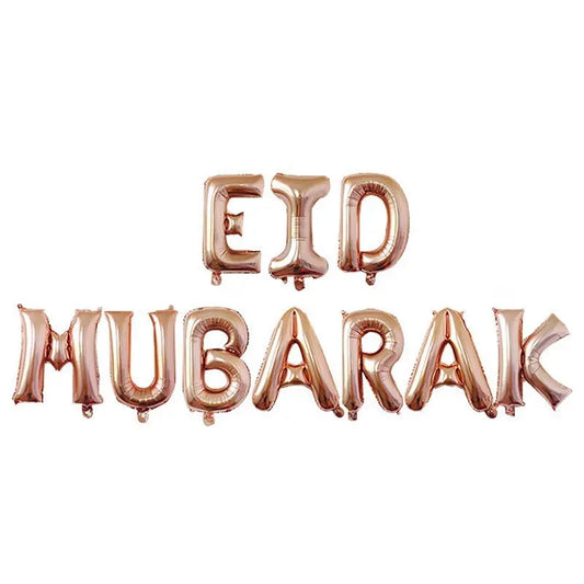 Eid Mubarak Foil Letter Kit Rose Gold