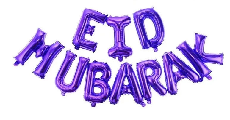 Eid Mubarak Foil Kit Purple | Eid Purple Foil Kit | Party Mubarak