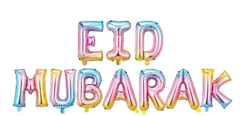 Eid Mubarak Foil Kit Multicolour | Multi Eid Foil Kit | Party Mubarak