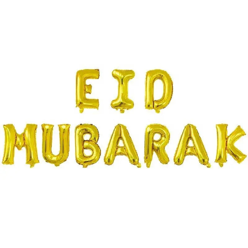 Eid Mubarak Foil Kit Gold | Gold Eid Foil Kit | Party Mubarak