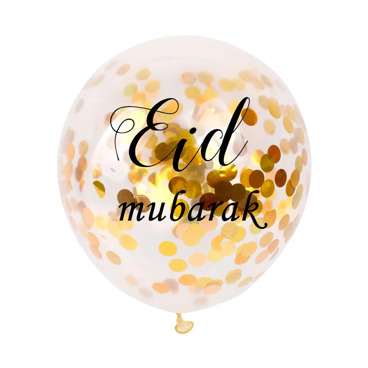 Eid Confetti Balloon Gold | Gold confetti Balloons | Party Mubarak