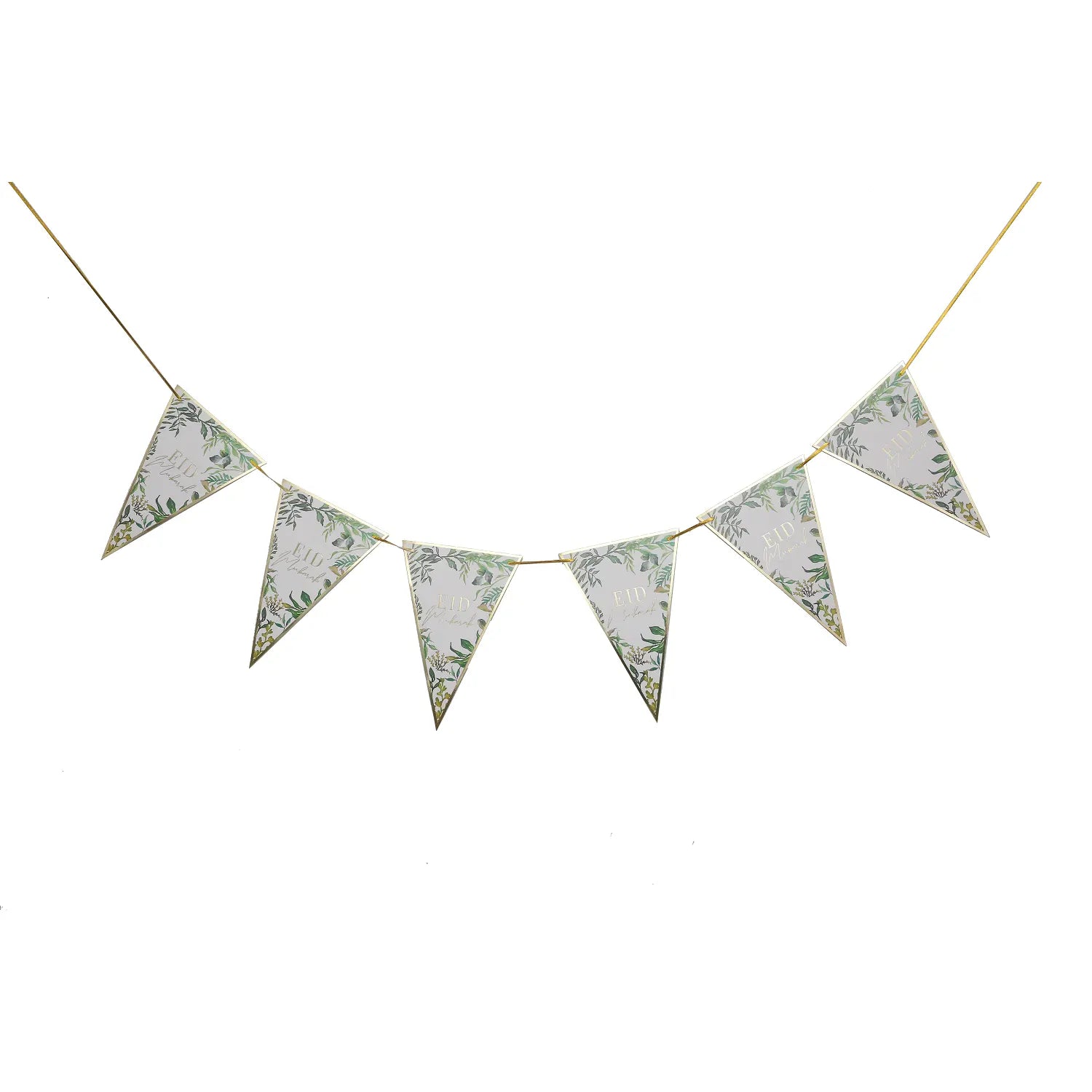 Eid Leaf Bunting | Eid Leaf Design Bunting | Party Mubarak